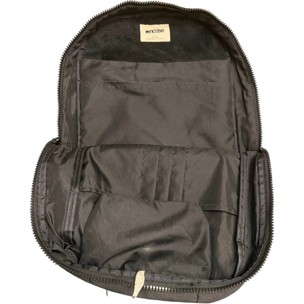 Incase Laptop Backpack Black Canvas Tech Bag School Work Travel Good‎